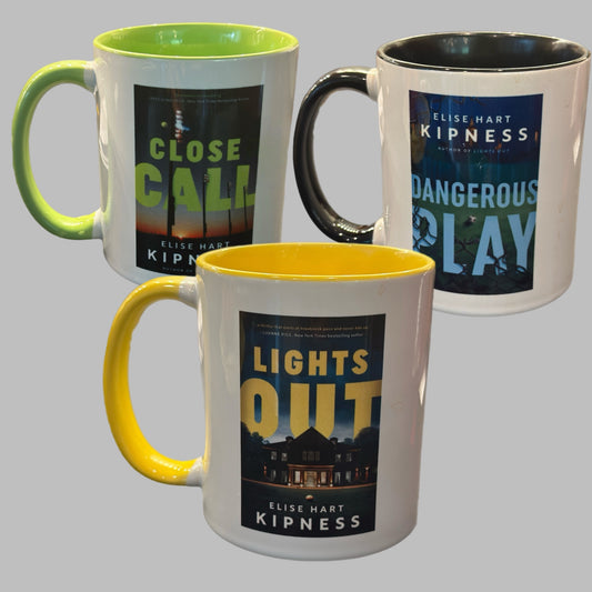 Set of 3 Mugs - Lights Out, Dangerous Play, Close Call
